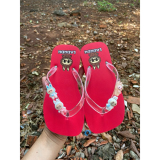  Dép kẹp Lào labubu Bé gái từ 4 đến 9 tuổi 