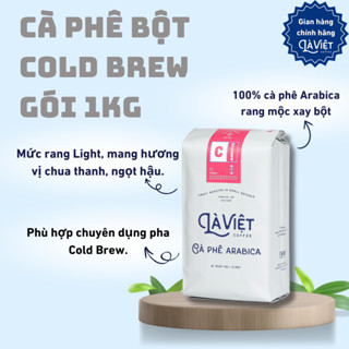 Cà Phê Bột LÀ VIỆT Cold Brew 100% Arabica 1kg Vị Trái Cây Thanh Nhẹ