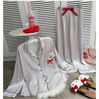 Bộ pyjama lụa mặc nhà cao cấp
