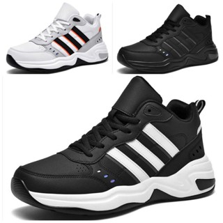 Giày Size Lớn Big Size Nam Giày Running Ba Sọc Đen Black Thể Thao Chạy Bộ Giày Sneaker Ngoại Cỡ 44 45 46 47 48 49 50