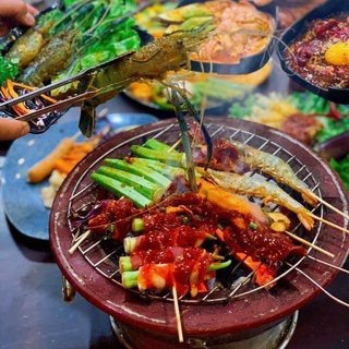 Bếp than điện size 30cm nấu lẩu nướng BBQ