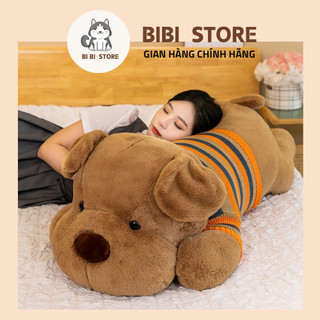 “Gấu Bông Chó Áo Len Dễ Thương – Gối Ôm Mềm Mại Size 70cm/1m/1m2 Quà Tặng Bạn Gái”