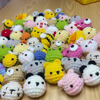 🐷🐇Móc khoá mini bằng len🐻🐣3cm (HANDMADE)