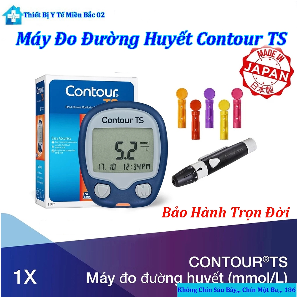 Máy Đo Đường Huyết Contour TS Bảo Hành Trọn Đời