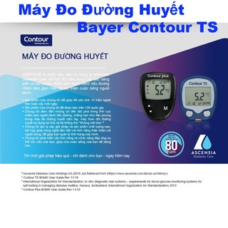 Máy Đo Đường Huyết Contour TS Bảo Hành Trọn Đời