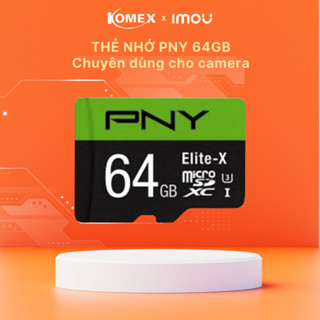  Thẻ nhớ 32 64 128GB MicroSDXC PNY Elite-X Class 10 U3 A1 V30 100MB s 