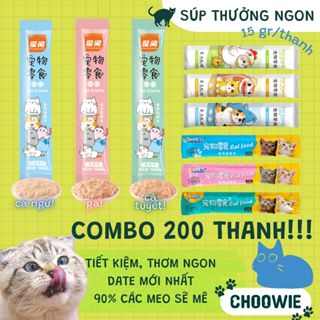 ▶ 200 thanh ◀ Combo súp thưởng SHIZUKA cho mèo siêu thơm ngon