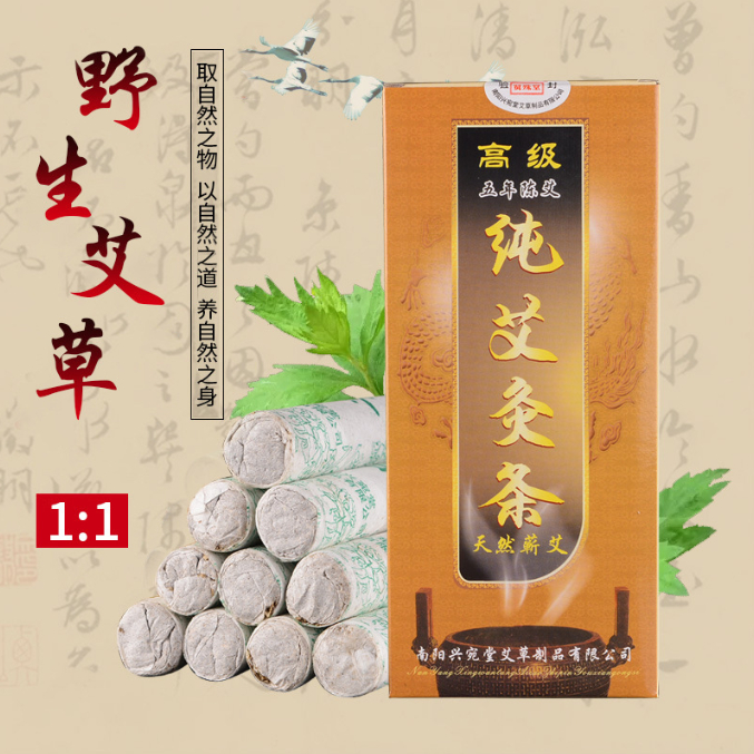 Điếu Ngải - Nhang Ngải Cứu Hương Ngải Nhung 5 năm hộp 10 điếu EUNIO