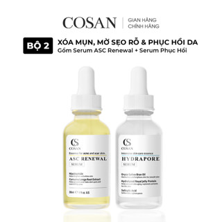 Combo 2 Serum xóa mụn, mờ sẹo, phục hồi da Cosan - Bao gồm Serum Mụn 30ml + Serum Dưỡng 30ml