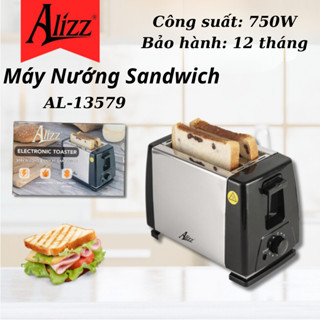 Máy Nướng Bánh Mì Sandwich ALIZZ AL13579 Nhanh Chóng Tiện Lợi Công suất 750W