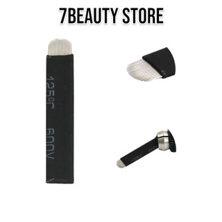 [10chiếc] Dao Điêu Khắc Lông Mày Tròn JS 16 Kim Siêu Bén Sắc Nét Phun Xăm Thẩm Mỹ - 7beauty