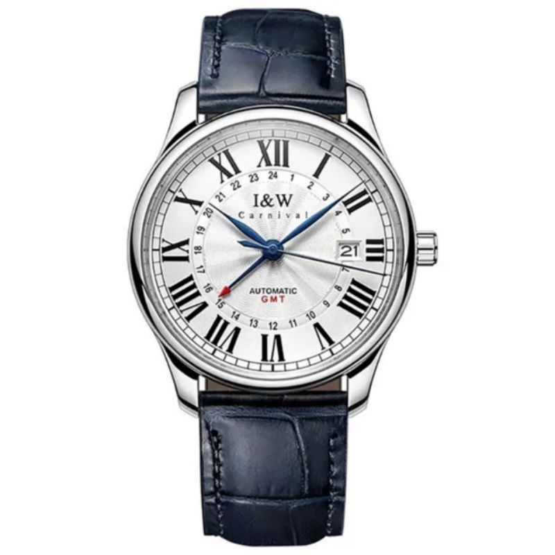 [Chính Hãng 100%] Đồng Hồ Nam I&W Carnival 673G (673)Máy Cơ (Automatic) Kính Sapphiare Size 41 mm Dâ