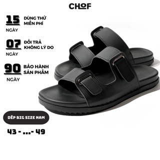  Dép nam big size 44 45 46 47 48 dép bigsize nam 2 Quai Ngang dán. Đế Cao Su Đẹp Mang Êm Chân Cho Bàn Chân Cỡ Bự. MM-MĐ 