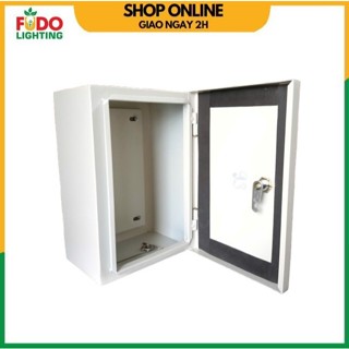 Vỏ tủ điện sắt có khóa 1 lớp cửa màu kem, kích thước 20x20, 20x30, 30x30, 30x40, 40x60