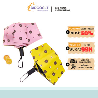 Ô Dù Đi Mưa, Đi Nắng Gấp Gọn Hình Gấu, Dù Che Mưa Dễ Thương Hình Gấu Cute, Màu Sắc Nổi Bật ( didooglt )