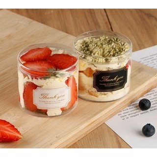  Sét 10 Ly nhựa cốc nhựa tròn không nắp GD2016 đựng bánh mousse tiramisu pannacotta... 