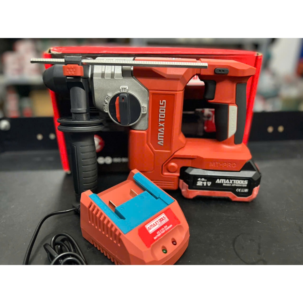 Máy Khoan Đục Bê Tông 3 Chức Năng 2.9J Sử Dụng Pin 21V AMAXTOOLS ( A3CN28SM ) / Chân Pin Phổ Thông /