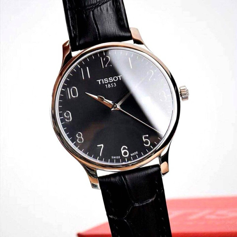 Đồng hồ nam dây da Tissot Quartz Tradition T063.610.16.052.00