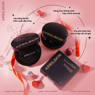 [New 2022] Phấn Nước AprilSkin Black Magic Snow Cushion 15g