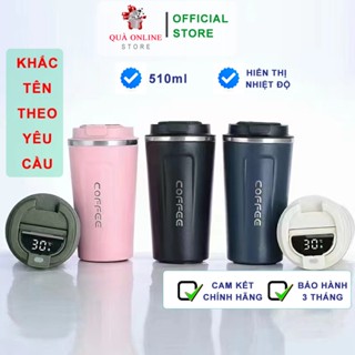  Ly giữ nhiệt Coffee Holic hiển thị nhiệt độ khắc tên theo yêu cầu | Cốc giữ nhiệt Chính hãng 