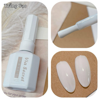 Sơn gel Via secret lẻ màu Nước gạo Trắng - siêu đặc mướt