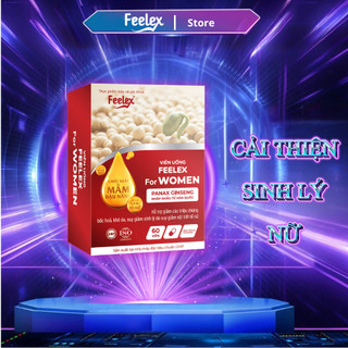 Viên uống Feelex For Women hỗ trợ giảm các triệu chứng bốc hỏa, khô da - hộp 60v