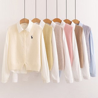  Áo Len GiLe Thêu NGỰA Chất Len Hạt Gạo Đanh LÌ Mềm Mịn Hàng QC THOYEUFASHION  GL16k 