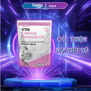 Viên uống VTM bổ sung vitamin C, collagen, biotin, glutathione, kẽm, hoa anh thảo hỗ trợ làm đẹp, cân bằng nội tiết tố