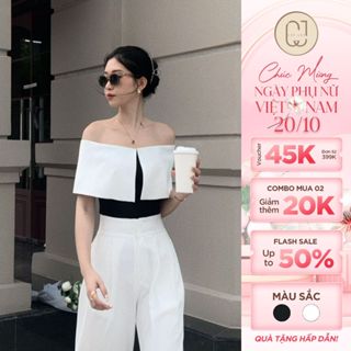 Áo trễ vai bản to Cây Leo Design phong cách nhẹ nhàng nữ tính Min6581 Min6583