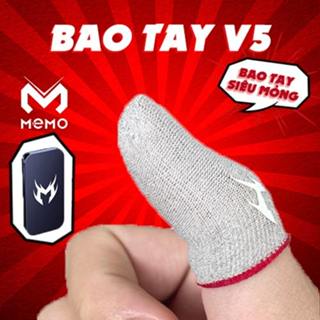  Găng tay chơi game FF chống mồ hôi Memo V5 Finger Sleeve phiên bản bao tay cảm ứng siêu nhạy sợi carbon 