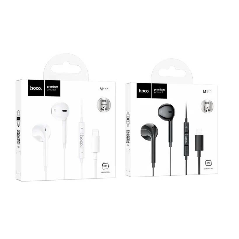 Tai nghe có dây Hoco M111 jack LN cho 8/10/11/12/13,14... không cần bluetooth [Chính Hãng Hoco]