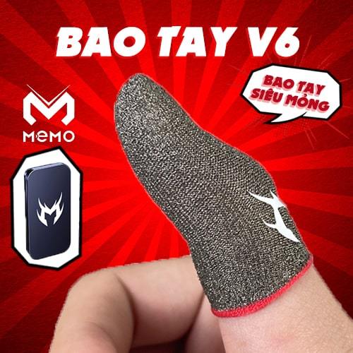 Găng tay chơi game MEMO Ver 6 chống mồi hôi bao tay cảm ứng 2 ngón chơi Liên Quân mobile FF PUBG trên điện thoại 
