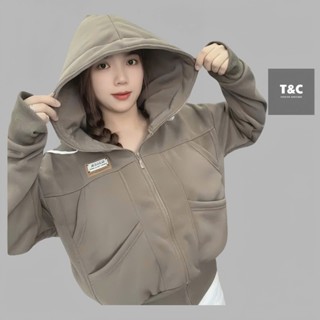  Áo Khoác Nỉ,Hoodie Form Lửng 6 Túi  Khoá Kéo Có Mũ To ,Tay Xỏ  Ngón  Chất Nỉ Bông mềm mại.T&C 2f 