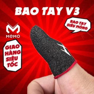 Găng tay gaming chống mồ hôi Memo V4 Finger Sleeve phiên bản cảm ứng siêu nhạy sợi carbon chơi game Liên Quân FF PUBG
