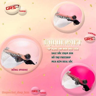 Bộ ốc nón Grs gắn mũ bảo hiểm - phụ kiện chốt nón bảo hiểm nửa đầu 1/2 3/4 chính hãng phụ kiện grs