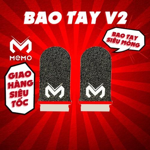 Găng tay gaming chống mồ hôi Memo V2 Finger Sleeve phiên bản bao tay cảm ứng siêu nhạy sợi carbon chơi game Liên Quân FF