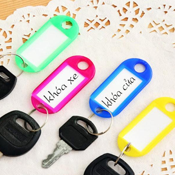 🍀(Set) Thẻ đánh dấu chìa khóa mini, thẻ ghi nhớ tiện dụng 🍀Clovershop68🍀