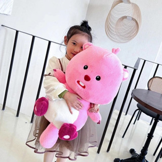 Gấu Bông Hải Ly Loopy Hồng thú nhồi bông loopy pororo siêu đáng yêu. 