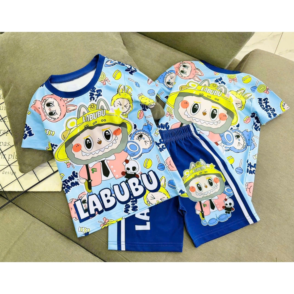 [8-40Kg] Bộ đồ bé Trai quần Lửng in hình 3D HOT TREND chất vải dày mịn thoáng mát được các bé yêu th