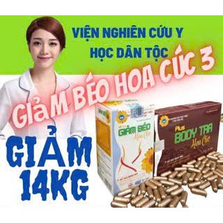 Thải  Mỡ 9-14Kg - Giảm Béo Hoa Cúc 3   - Giảm Cân Cấp Tốc - Giảm Cân An Toàn Cho Mẹ Cho Con Bú  - Viện Y Học Dân Tộc