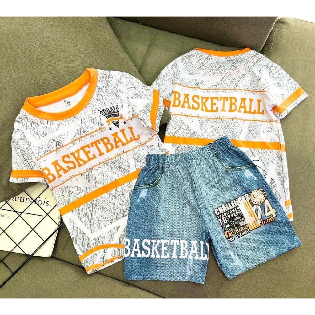 [8-40Kg] Bộ đồ bé Trai quần Lửng in hình 3D HOT TREND chất vải dày mịn thoáng mát được các bé yêu th