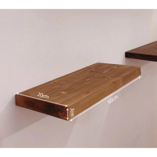   MM030  Kệ gỗ gắn tường bằng vít âm màu gỗ thông đẹp kệ trang trí  kèm 2 chốt  