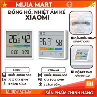 Đồng hồ Xiaomi, nhiệt ẩm kế MIIIW NK5253, màn hình lớn LCD 3.34 inch
