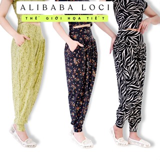 Quần Alibaba Nữ Tập Yoga, zumba - Quần Tập Erobic Nữ - Quần Ống Rộng Bigsize Nữ - Loci Shop