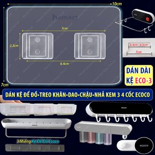 Dán Thay Thế Kệ Để Dao Kéo Nhà Bếp Ecoco Bộ Nhả Kem 3 4 Cốc Để Đồ Tắm Giá Treo Chậu Thau Treo Tường