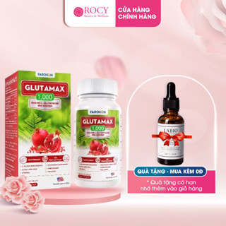 Viên uống trắng da glutathione Faroson Glutamax 1000 đều màu da mờ thâm nám chống nắng 30 viên/hộp