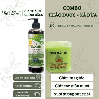 [Chính Hãng] COMBO Dầu Gội + Dầu Xả Đức Anh