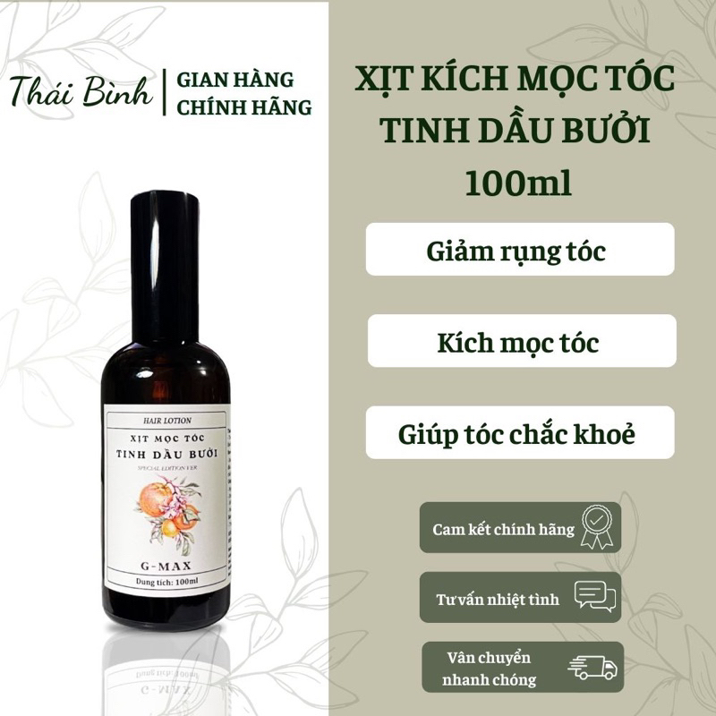 Xịt Mọc Tóc Tinh Dầu Vỏ Bưởi - 100ml