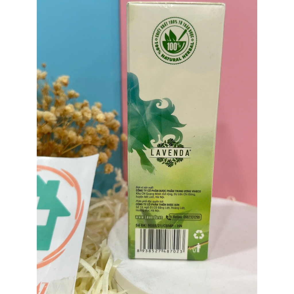 Dung dịch xịt thảo dược LAVENDA làm sạch vùng kín, xoá sổ khí hư huyết trắng nấm ngứa, khử mùi hôi 60ml