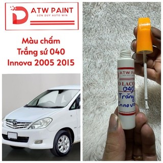 Sơn chấm màu trắng sứ 040 toyota innova 2005 2015